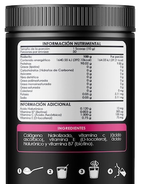 Colágeno Hidrolizado Ácido Hialurónico, Biotina y Vitamina C Kilani