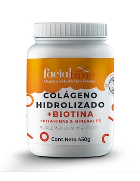 Kit de suplementos alimenticios FacialTime de Colágeno hidrolizado con biotina más jabón azufre Facialtime