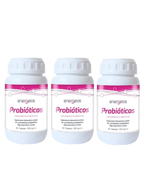 Kit de suplementos alimenticios Energeios de Probióticos espirulina 60 cápsulas 500mg Energeios