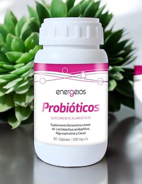 Kit de suplementos alimenticios Energeios de Probióticos espirulina 60 cápsulas 500mg Energeios