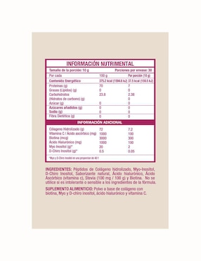 Glowin Valara Nutrition con colágeno hidrolizado, biotina y ácido hialurónico sabor vainilla