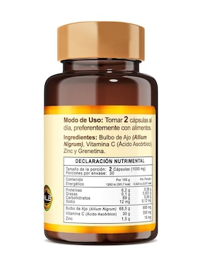 Ajo + Vitamina C Naturelab con vitamina c de 60 cápsulas