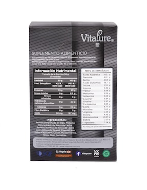 Proteina Whey Vitapure Vitapure sabor capuccino de 12 sobres