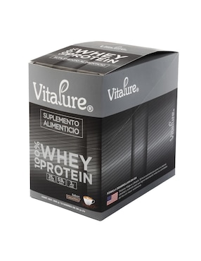 Proteina Whey Vitapure Vitapure sabor capuccino de 12 sobres