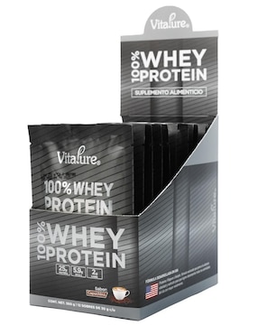 Proteina Whey Vitapure Vitapure sabor capuccino de 12 sobres