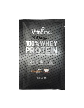 Proteina Whey Vitapure Vitapure sabor capuccino de 12 sobres