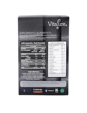 Proteina Whey Vitapure Vitapure sabor chocolate de 12 sobres