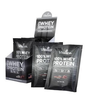 Proteina Whey Vitapure Vitapure sabor chocolate de 12 sobres