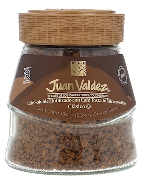Café liofilizado sabor tostado de colombia Juan Valdez 150 g