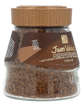 Café liofilizado sabor tostado de colombia Juan Valdez 150 g