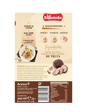 Aceite de oliva trufa blanca spray La Española