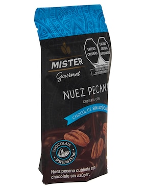 Nuez pecana cubierta con chocolate sin azúcar Mister