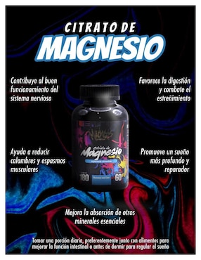 Citrato de magnesio Madness Nutrition sabor fresa de 300 g