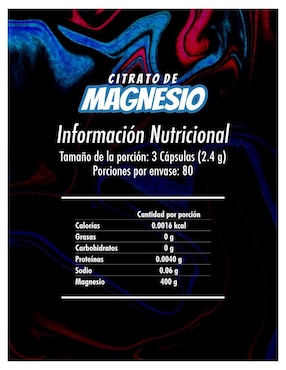 Citrato de magnesio Madness Nutrition sabor fresa de 300 g