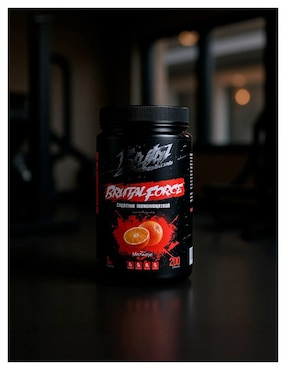 Creatina monohidratada suplemento alimenticio Brutal Supplements con creatina sabor naranja de 1 kg