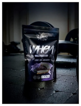 Whey premium protein Madness Nutrition sabor zarzamora de 1 kg