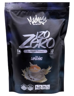 Premium isolated protein Madness Nutrition sabor capuccino de 1 kg