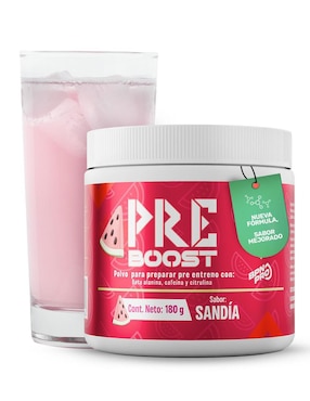 Pre-entreno Pre-boost BPN Pro con citrulina sabor sandia de 180 g