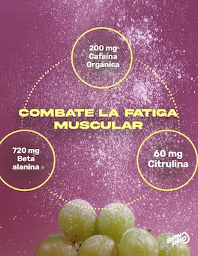Pre-entreno Pre-boost BPN Pro con cafeína sabor uva de 180 g