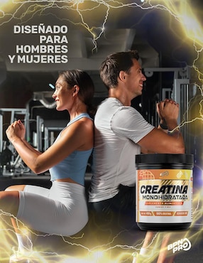 Creatina Monohidratada Micronizada BPN PRO con fórmula pura sabor piña de 450 g