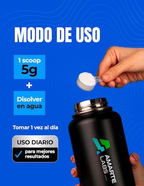 Creatina Monohidratada Micronizada de alta pureza en polvo rendimiento y fuerza Amarte Labs de 300 g