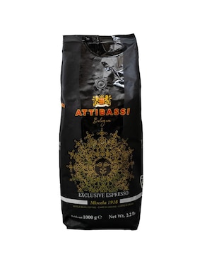 Café de grano sabor tostado de italia Attibassi miscela 1918 1 kg