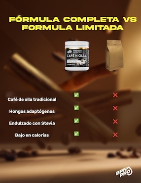 Suplemento alimenticio de café de olla Bpn Pro sabor café de 450 g