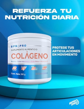 Colágeno Bpn Pro con Biotina, Ácido hialurónico, Ácido fólico y Vitamina C de 360 g
