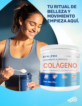 Colágeno Bpn Pro con Biotina, Ácido hialurónico, Ácido fólico y Vitamina C de 360 g
