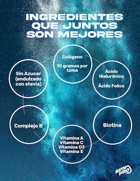 Colágeno Bpn Pro con Biotina, Ácido hialurónico, Ácido fólico y Vitamina C de 360 g