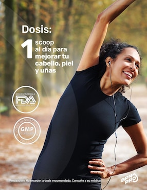 Colágeno Bpn Pro con Biotina, Ácido hialurónico, Ácido fólico y Vitamina C sabor vainilla de 360 g