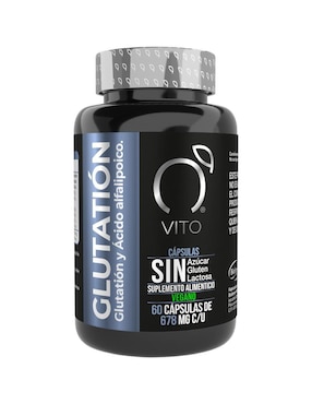 Suplemento alimenticio Glutatión + Ácido Alfa Lipoico Detox y Antioxidante Vito - Vitaminas Totales de 60 cápsulas