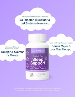 Sleep Support Altagamma con colágeno hidrolizado con 20 aminoácidos sabor pescado de 60 cápsulas