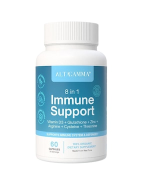 Immune Support Altagamma con colágeno hidrolizado con 20 aminoácidos sabor pescado de 60 cápsulas