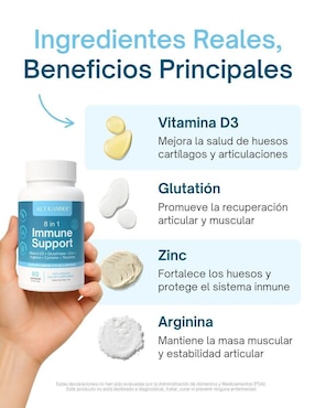 Immune Support Altagamma con colágeno hidrolizado con 20 aminoácidos sabor pescado de 60 cápsulas