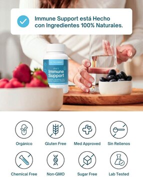 Immune Support Altagamma con colágeno hidrolizado con 20 aminoácidos sabor pescado de 60 cápsulas