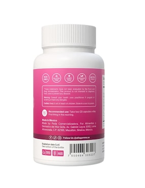 Hair Growth Altagamma con colágeno hidrolizado con 20 aminoácidos sabor pescado de 60 cápsulas