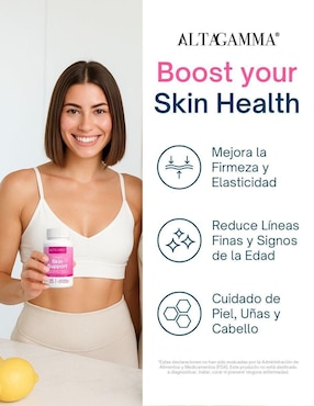Collagen Skin Support Altagamma con colágeno hidrolizado sabor pescado de 60 cápsulas