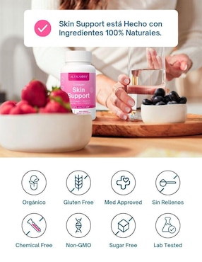 Collagen Skin Support Altagamma con colágeno hidrolizado sabor pescado de 60 cápsulas