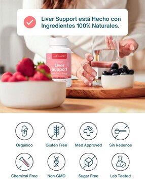 Premium Liver Support Altagamma con zinc sabor pescado de 60 cápsulas