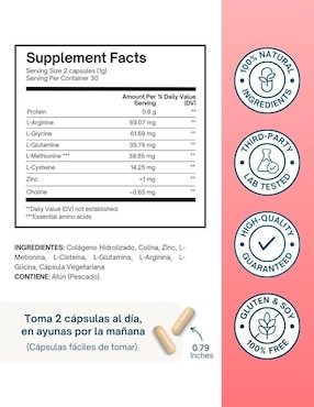 Premium Liver Support Altagamma con zinc sabor pescado de 60 cápsulas