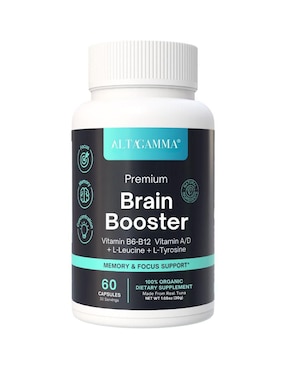 Premium Brain Booster Altagamma con vitamina B6 sabor pescado de 60 cápsulas