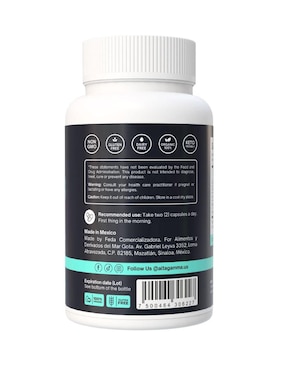 Premium Brain Booster Altagamma con vitamina B6 sabor pescado de 60 cápsulas
