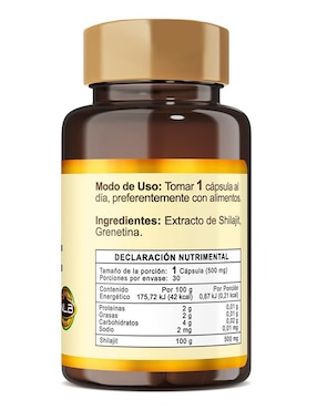Naturelab con shilajit del Himalaya de 30 cápsulas