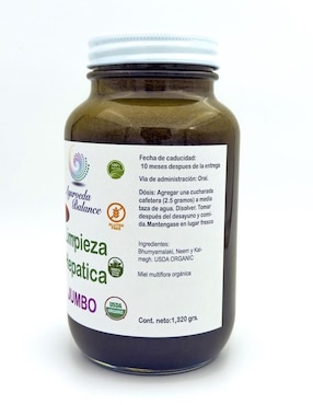 Limpieza Hepática Jumbo Ayurveda Balance con nopal, wereke, neem sabor amargo de 1.3 kg