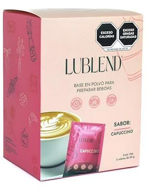 Bebida en polvo Capuccino de Frapuccino Lublend 10 sobres de 50g cada uno