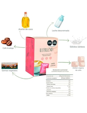 Bebida en polvo Capuccino de Frapuccino Lublend 10 sobres de 50g cada uno