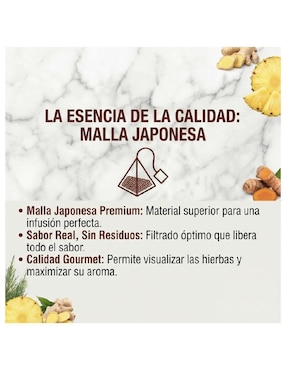 Tisana sabor cúrcuma y jengibre en sachet Renovagren 40 g