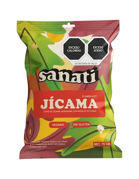 Caja de Chips Jicama Flamin Hot Sanati 70 g