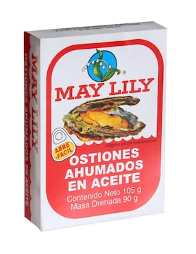 Ostiones Ahumados En Aceite May Lily 105 G